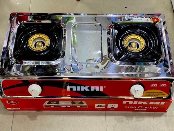 NIKAI GAS STOVE 2BURNER BATI