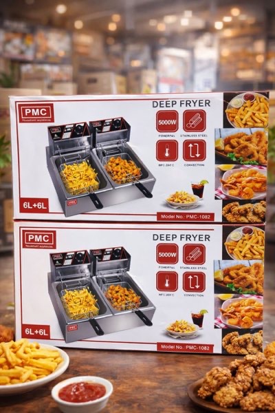 PMC DEEP FRYER DOUBLE ELECTRIC 12L